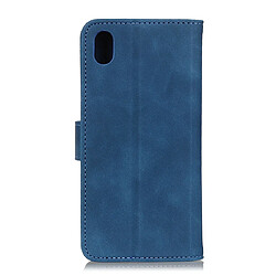 Avis Wewoo Housse Coque Pour Huawei Y5 2019 / Honor 8s Texture rétro PU + TPU en cuir à rabat horizontal avec support et fentes cartes et portefeuille bleu