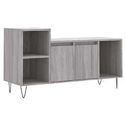 Maison Chic Meuble TV scandinave gris - Banc TV pour salon Sonoma 100x35x55 cm Bois d'ingénierie -MN24721