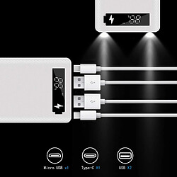 SANAG Ghbottom Boîte De Rangement De Batterie, Boîte De Rangement De Batterie, Affichage Lcd Diy 10X18650 Boîtier De Batterie Power Bank Shell Portable Externe Boîte Sans Batterie Powerbank Protector