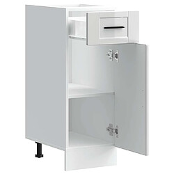 Acheter vidaXL Armoire de cuisine Porto blanc brillant bois ingénierie