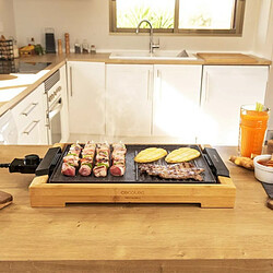 Avis Cecotec Plancha électrique Tasty&Grill 2000 Bamboo MixStone