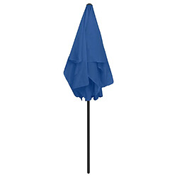 ComfortXL Parasol De Plage Bleu Azur 180x120 Cm pas cher