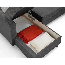 Avis Lisa Design Jake - canapé panoramique d'angle droit 7 places convertible avec coffre en tissu velours relief