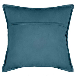 Atmosphera, Createur D'Interieur Coussin Lilou déhoussable effet velours en polyester 55x55 cm - Bleu