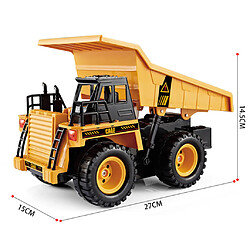 Acheter Échelle 1:22 Télécommande Camion À Benne Basculante Construction Véhicule Voiture de Génie de Musique avec Lourds Pneus 15m Distance À Distance pour