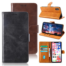 Wewoo Housse Coque Etui à rabat horizontal en cuir vachette pour Xiaomi Redmi Note 5A Xiaomi Redmi Y1 Liteavec porte-cartes et noir