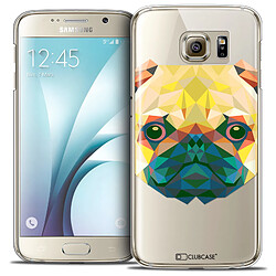 Acheter Caseink Coque Housse Etui Galaxy S6 [Crystal HD Polygon Series Animal - Rigide - Ultra Fin - Imprimé en France] - Chien