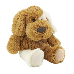 Aubry Gaspard Peluche chien en acrylique brun 30 cm.