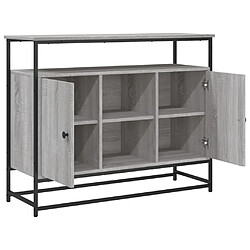 Acheter vidaXL Buffet sonoma gris 100x35x80 cm bois d'ingénierie