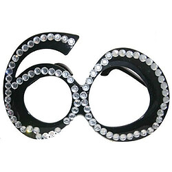 Lunettes pour fête d'anniversaire 60ansNoir