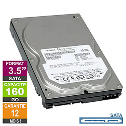 Disque Dur 160Go SATA 3.5 Hitachi HDS721616PLA380 7200rpm 8Mo - Reconditionné