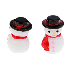 Avis noël décorations bonhomme de neige poupée mini résine bonhomme de neige ornements bouton