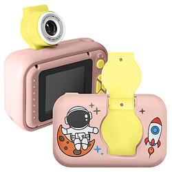 Avizar Appareil Photo pour Enfant Design Astronaute Résolution 1080p Rose Champagne