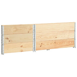 Avis vidaXL Colliers de palette 3 pcs 80x120 cm Bois de pin solide