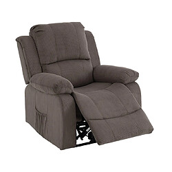 Bestmobilier Armand - fauteuil relax en velours côtelé