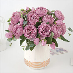 Pivoine De Soie Artificielle Bouquet De Mariée Pour La Décoration De La Maison De Mariage New Purple