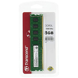 Transcend DDR3 8Go DIMM 240b 1600 MHz DDR3 8 Go DIMM 240 broches 1600 MHz / PC312800 CL11 memoire sans tampon NON ECC