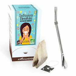 Aromandise Tisane Benifuki en sachets + paille inox avec filtre