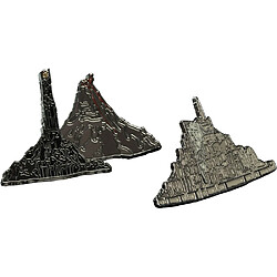 Weta Collectibles Lord of the Rings - Minas Tirith & Mount Doom Broches Set de 2