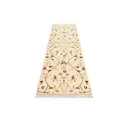 Avis Vidal Tapis de couloir en laine 305x79 beige Darya