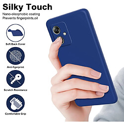 Avis Htdmobiles Coque pour Motorola Moto G54 5G - housse etui silicone gel fine + verre trempe - BLEU FONCE