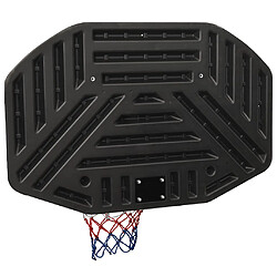 Avis vidaXL Panneau de basket-ball Noir 109x71x3 cm Polyéthylène