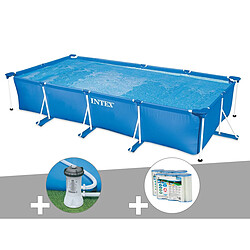 Kit piscine tubulaire rectangulaire Intex 4,50 x 2,20 x 0,84 m + Filtration à cartouche + 6 cartouches de filtration