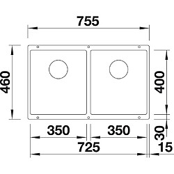 Avis Blanco Evier à encastrer Subline 350/350, Silgranit, Sous plan, 523583