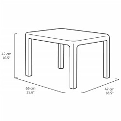 Keter Ensemble de meubles de balcon Emily Graphite pas cher