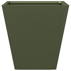 Acheter vidaXL Jardinière vert olive 30x30x30 cm acier