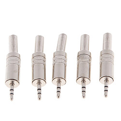 10 Pièces Connecteur de Câble Audio Stéréo 2.5mm Plug Jack Stereo Connector Connecteur à Souder