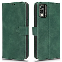 Htdmobiles Housse pour Nokia C32 - etui coque pochette portefeuille + film ecran - VERT