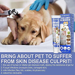 Avis Pet Skin Cream Ringworm Acariens Anti-démangeaisons Traite les infections Soins pour animaux de compagnie