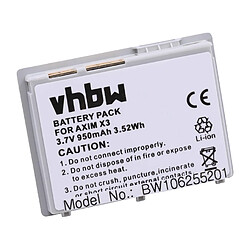 Vhbw Batterie LI-ION 950mAh compatible pour DELL Axim X3 / X3i / X30 / X30i comme X1111, 310-4268