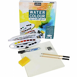 Avis Pebeo Kit aquarelle 24 demi-godets et accessoires