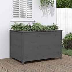 Maison Chic Jardinière,Lit surélevé de jardin - Bac à fleurs - pot de fleur gris 119,5x82,5x78 cm bois de pin massif -GKD12177