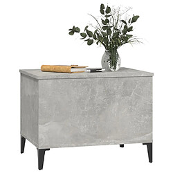 Acheter ComfortXL Table Basse Gris Béton 60x44,5x45 Cm Bois D'ingénierie