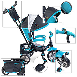 Avis Toyz TIMMY Tricycle évolutif 3 en 1 avec canne directionnelle Bleu