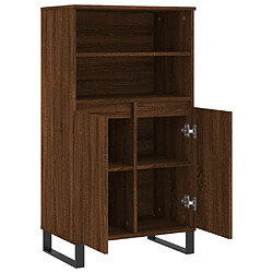 Acheter vidaXL Buffet haut Chêne marron 60x36x110 cm Bois d'ingénierie