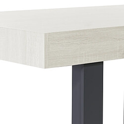 Idmarket Table à manger rectangle PHOENIX 6 personnes bois gris 160 pas cher