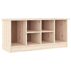 Maison Chic Banc à chaussures | Meuble de rangement à chaussures Meuble d'Entrée ALTA 100x35x45 cm bois massif de pin -MN48408