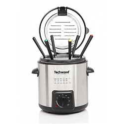 Avis Techwood FRITEUSE + Appareil à FONDUE 2 EN 1 840W Design GRISE cadeau de noël