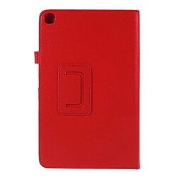 Etui en PU rouge avec support pour votre Samsung Galaxy Tab A 10.1 (2019) SM-T510/SM-T515