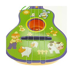 Avis Guitare pour Enfant Reig Violet Vert 4 Cordes