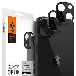 Spigen Sgp Spigen Glas.tR Optik Camera Arrière Protecteur compatible avec iPhone 13, iPhone 13 Mini, 2 Pièces, Noir, Résistant aux Rayures, 9H Protection Objectif