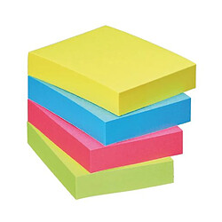 Notes repositionnables couleurs "Energie" Post-it 38 x 51 mm - bloc de 100 feuilles - Lot de 12