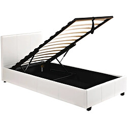 Habitat Et Jardin Lit avec coffre Carla - 90 x 190 cm - Blanc