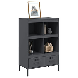 Avis vidaXL Buffet haut anthracite 68x39x101,5 cm acier