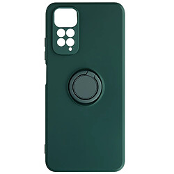 Avizar Coque pour Xiaomi Redmi Note 11 et Note 11s soft touch avec bague support Vert