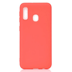 Wewoo Coque Souple Pour Galaxy A20e Bonbons TPU Couleur Rouge